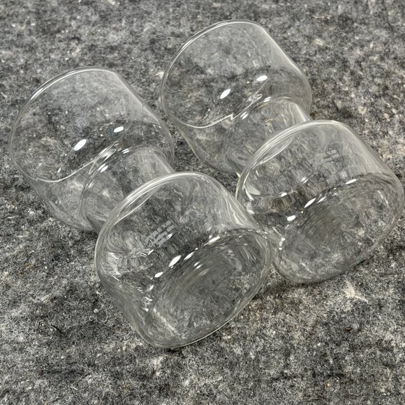 Set of 2 VTG Corning Pyrex 5" Un-candle Floating Candle Holders, Dumbell Glasses - Picture 8 of 11